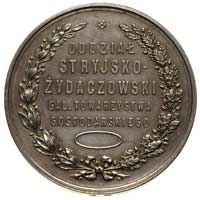 medal Oddział Stryjsko-Żydaczowski Galicyjskiego Towarzystwa Gospodarskiego, z końca XIX w, Aw: Wi..