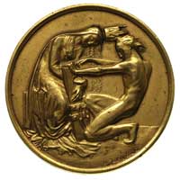 50 rocznica Powstania Styczniowego-medal autorstwa Wojciecha Jastrzębowskiego, 1913 r, Aw: W wieńc..