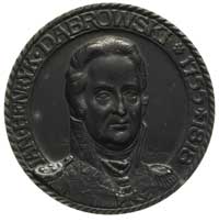 Henryk Dąbrowski- medal autorstwa J.Wysockiego wybity na setną rocznicę śmierci, 1918 r, Aw: Popie..