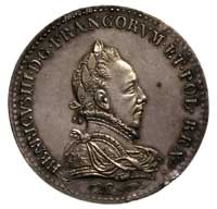 medal- Henryk III Walezy i Ludwika Lotaryńska, Aw: Popiersie króla w prawo i napis HENRICVS.III.D...