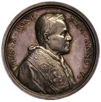 Pius X- medal V rok pontyfikatu /1907 r/, Aw: Popiersie w prawo, poniżej sygn. BIANCHI, w otoku na..
