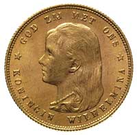 Wilhelmina 1890-1948, 10 guldenów 1897, Utrecht, Fr. 347, złoto 6.73 g, rzadszy rocznik, wyśmienic..