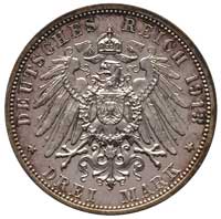 3 marki 1913 / E, Drezno, J. 140, moneta w pudełku International NGS z certyfikatem PR 62, rzadkie..