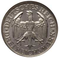 3 marki 1928 / D, Monachium, Dinkelsbühl, J. 334, moneta w pudełku NGC z certyfikatem PF 66, bardz..