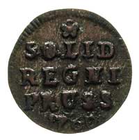 Monety bite dla Prus, szeląg 1760, Królewiec, Bi