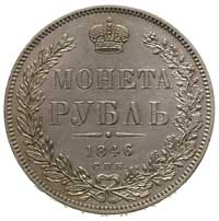 rubel 1846, Petersburg, Bitkin 208, ładnie zachowane
