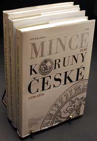 I. Halaćka, Mince Zemi Koruny Ćeske 1526-1856, Kromeriź 1987, trzy tomy w twardej oprawie z obwolu..