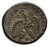 Elagabal 218-222, tetradrachma bilonowa, Aw: Popiersie w prawo, w otoku napis, Rw: Stojący orzeł t..