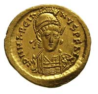 Marcjan 450-457, solidus, Konstantynopol, Aw: Po