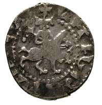 Levon II 1270-1289, tram, Aw: Król na koniu w prawo, w otoku napis, Rw: Lew w koronie trzymający k..