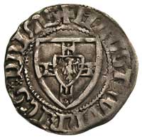 Winrych von Kniprode 1351-1382, szeląg, Aw: Tarcza wielkiego mistrza i napis, Rw: Tarcza zakonna i..