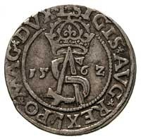trojak 1562, Wilno, ozdobny monogram rytownika P