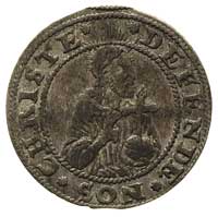 grosz oblężniczy 1577, Gdańsk, moneta bez kawki- wybita pod zarządem mennicy K. Goebla, na awersie..