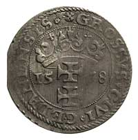 grosz 1578, Gdańsk, z gwiazdką po GEDANENSIS, mała wada blachy