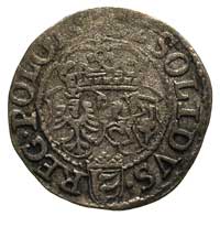 szeląg 1582, Olkusz, odmiana z datą przedzieloną krzyżem korony, patyna