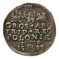 trojak 1589, Olkusz, znak mennicy kończy napis na awersie