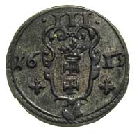 trzeciak 1613, Gdańsk, odmiana z podłużną tarczą herbową, rzadki