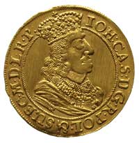 dukat 1660, Gdańsk, Kaleniecki s. 393-394, H-Cz. 2172 R, Fr. 24, T. 14, złoto 3.42 g, na awersie l..