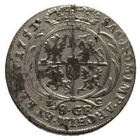 dwuzłotówka (8 groszy) 1753, odmiana z dużymi li