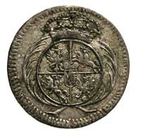 półtorak 1753, Lipsk, Merseb. 1788, wyraźny blask menniczy, rzadko spotykana moneta w tym stanie z..