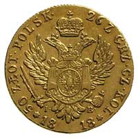 50 złotych 1818, Warszawa, Plage 2, Bitkin 805 R, Fr. 105, złoto 9.77 g, patyna