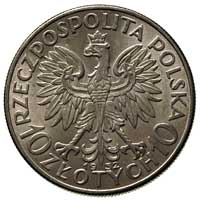 10 złotych 1932, Anglia, Głowa Kobiety, Parchimowicz 120.b, piękny egzemplarz