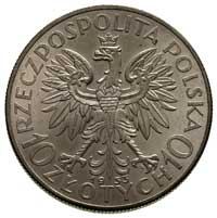 10 złotych 1933, Warszawa, Głowa Kobiety, Parchimowicz 120.c, piękny egzemplarz