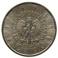 10 złotych 1936, Warszawa, Józef Piłsudski, Parchimowicz 124 c, bardzo ładne, z dużym blaskiem men..