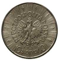 10 złotych 1936, Warszawa, Józef Piłsudski, Parchimowicz 124 c, bardzo ładne