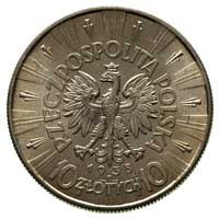 10 złotych 1938, Warszawa, Józef Piłsudski, Parchimowicz 124 e, rzadkie, wyśmienity egzemplarz, de..