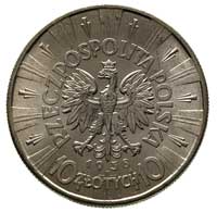 10 złotych 1938, Warszawa, Józef Piłsudski, Parchimowicz 124 e, rzadkie, piękne