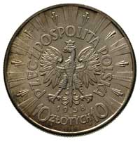 10 złotych 1938, Warszawa, Józef Piłsudski, Parchimowicz 124.e, rzadkie i bardzo ładne