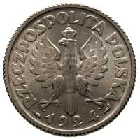 1 złoty 1924, Paryż, Parchimowicz 107 a, piękny egzemplarz