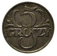 5 groszy 1925, Parchimowicz P.-106 f (błędnie podaje metal- miedzionikiel, jest to moneta cynkowa ..