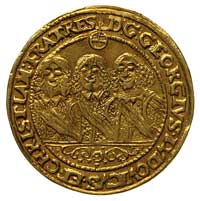 dukat 1652/1, Brzeg, FuS. 1714, Fr. 3200, złoto 3.44 g, patyna