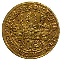 dukat 1652/1, Brzeg, FuS. 1714, Fr. 3200, złoto 3.44 g, patyna