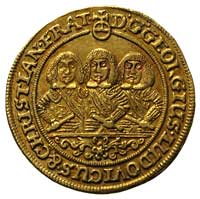 dukat 1660, Brzeg, odmiana z literami E - W, FuS. 1784, Fr. 3200, złoto 3.45 g, ładny z patyną