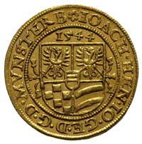 gulden 1544, Złoty Stok, FuS. 2098, Fr. 3230, złoto, 3.54 g, pięknie zachowany egzemplarz