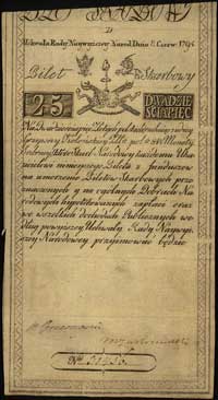 25 złotych 8.06.1794, seria D, Miłczak A3, Lucow 27 (R2)