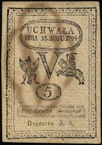 5 groszy 13.08.1794, Miłczak A8, Lucow 38 (R1)