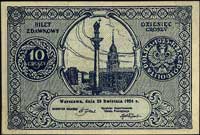10, 20 i 50 groszy 28.04.1924, Miłczak 44, 45 i 46, Lucow 701, 702 i 703 (R2), 20 i 50 groszy stan..