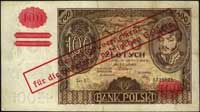 100 złotych 2.06.1932, z nadrukiem Generalnej Gu