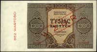 1000 złotych 1945, seria Dh 1234567, WZÓR, Miłczak 120b, rzadkie