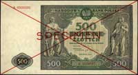 500 złotych 15.01.1946, seria A 1234567, A 89000