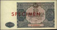 20 złotych 15.05.1946, seria B 0000000, SPECIMEN