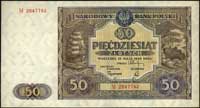 50 złotych 15.05.1946, seria M, Miłczak 128b