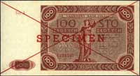 100 złotych 15.07.1947, seria A 1234567, SPECIMEN, Miłczak 131a