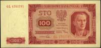 100 złotych 1.07.1948, seria GL, \100\" bez ramki