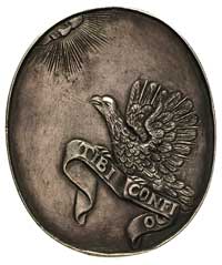 medal owalny bez daty poświęcony Piotrowi Myszkowskiemu podskarbiemu (zmarł w 1591 r), Aw: Popiers..