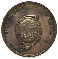 medal sygnowany A K (A. Karsteen), bez daty, wybity z okazji utraty tronu szwedzkiego przez Zygmun..